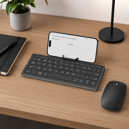 Mini Teclado plegable Bluetooth portátil
